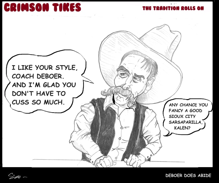 Crimson Tikes: Deboer Does Abide